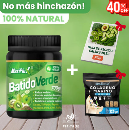 Combo Saludable: Batido Verde 🍏 Maxiplux® + Obsequios Exclusivos🎁