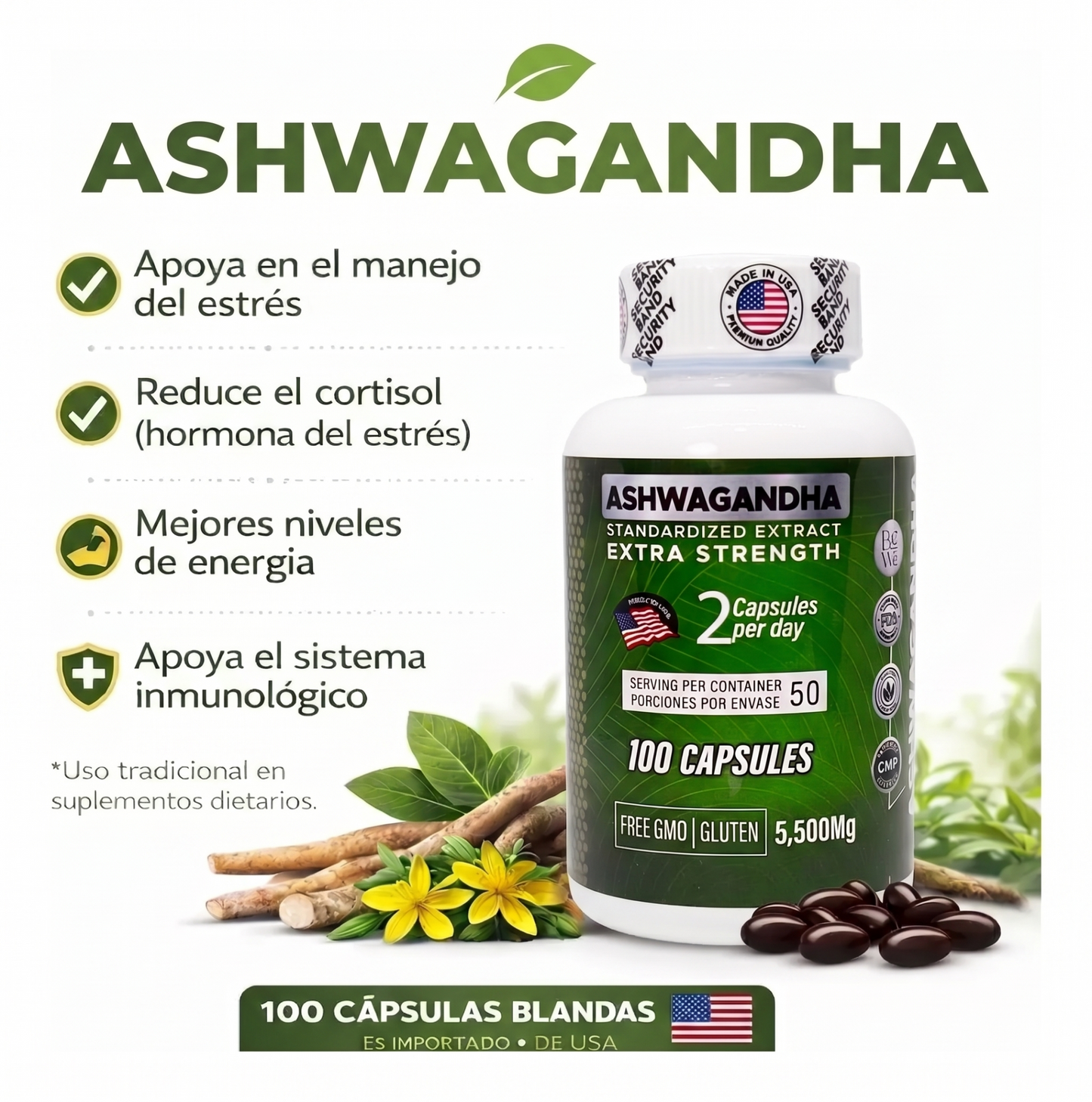 PureZen Ashwagandha ®⚡ ¡MÁXIMA ENERGÍA! ⚡